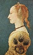 Alesso Baldovinetti Portrait of a Lady in Yellow oil painting artist